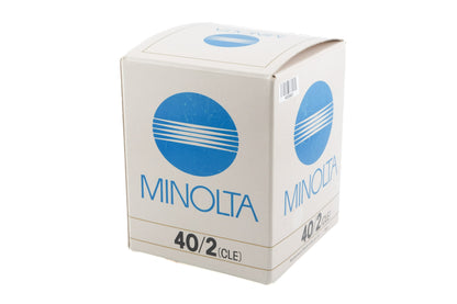 Minolta 40mm f2 M-Rokkor