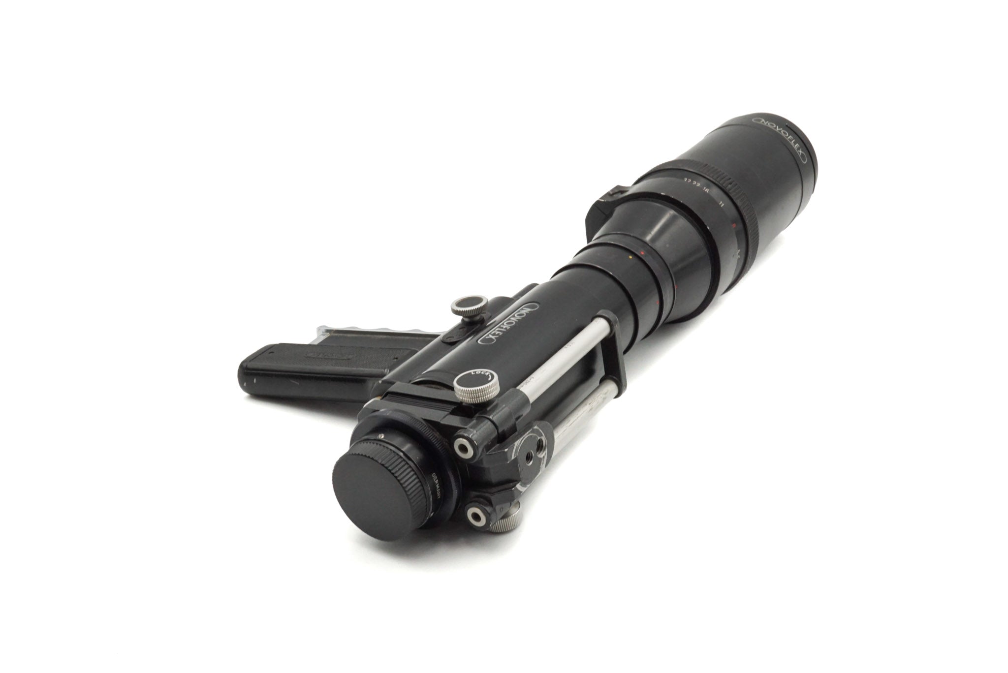 Novoflex 400mm f5.6 T-Noflexar + Follow Focus Pistol Grip (PIGRIFF) + Bellows Unit