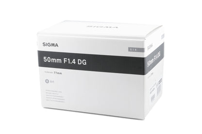 Sigma 50mm f1.4 DG HSM Art