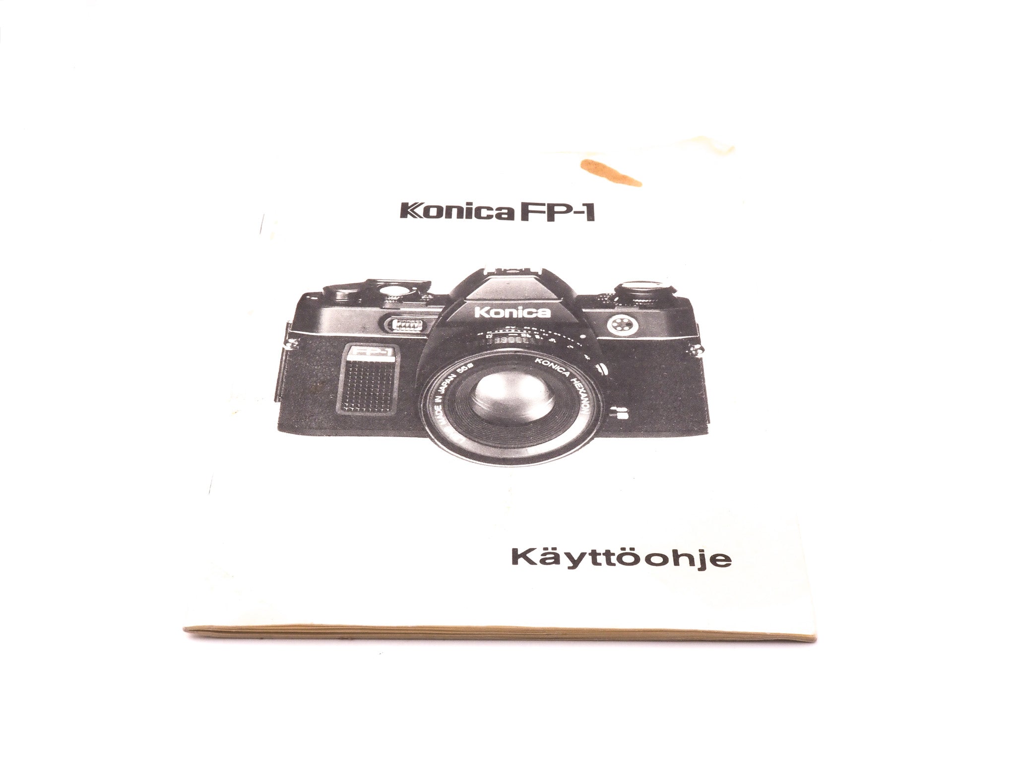 Konica FP-1 Program Instructions