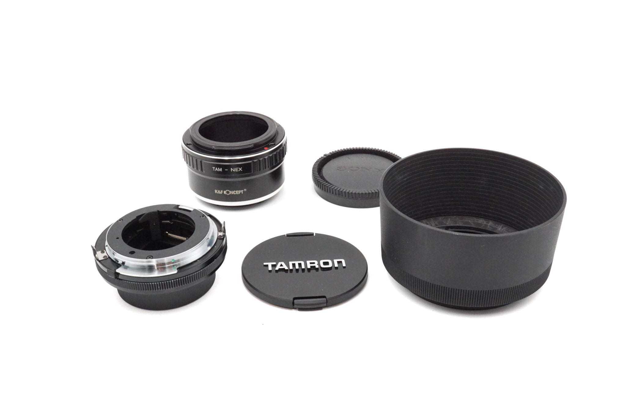 Novoflex Tamron 60-300mm f3.8-5.4 + Adaptall - Sony E/FE (TAM - NEX) Adapter + Adaptall 2 - Canon FD Adapter