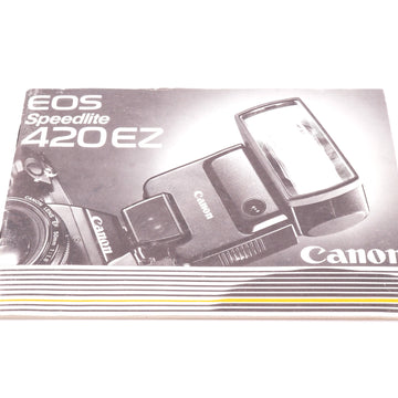 Canon 420EZ Speedlite Instruction Manual