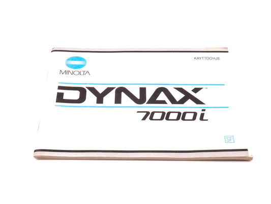 Minolta Dynax 7000i Instructions