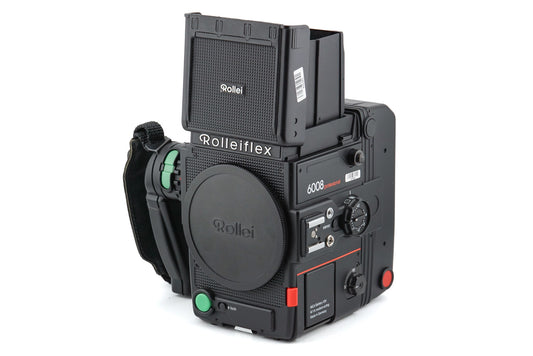 Rollei Rolleiflex 6008 Professional + Magazin 6000 6x6/120 Film Back + Action Grip For 6000 System + Rolleiflex Waist Level Finder for 6000 System