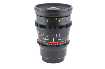 Samyang 20mm T1.9 ED AS UMC