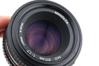 Minolta 50mm f1.7 MD