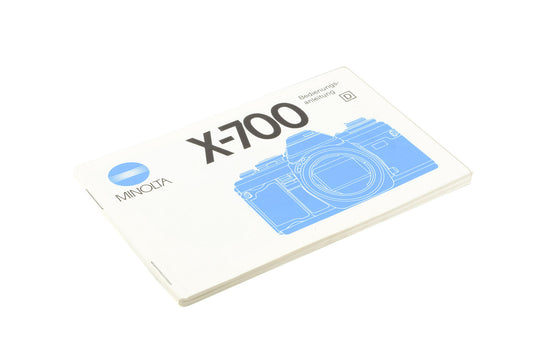 Minolta X-700 Instructions