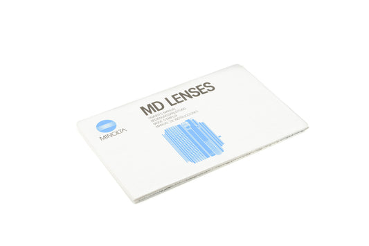 Minolta MD Lenses Instructions