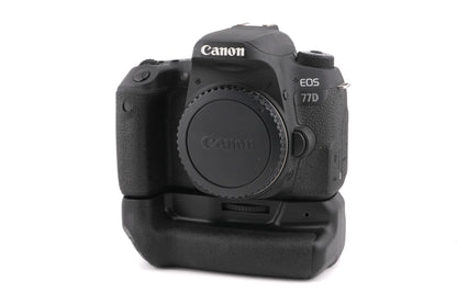 Canon EOS 77D + BG-1X Vertical Battery Grip