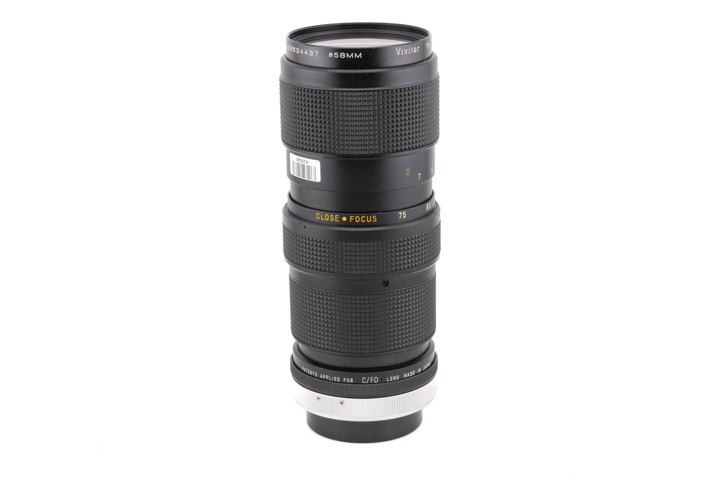 Vivitar 75-205mm f3.8 Close Focusing Auto Zoom