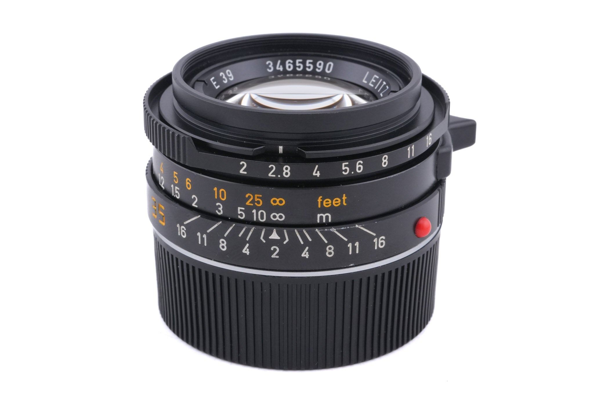 Leica 35mm f2 Summicron-M (Type IV) (Black, 11310)