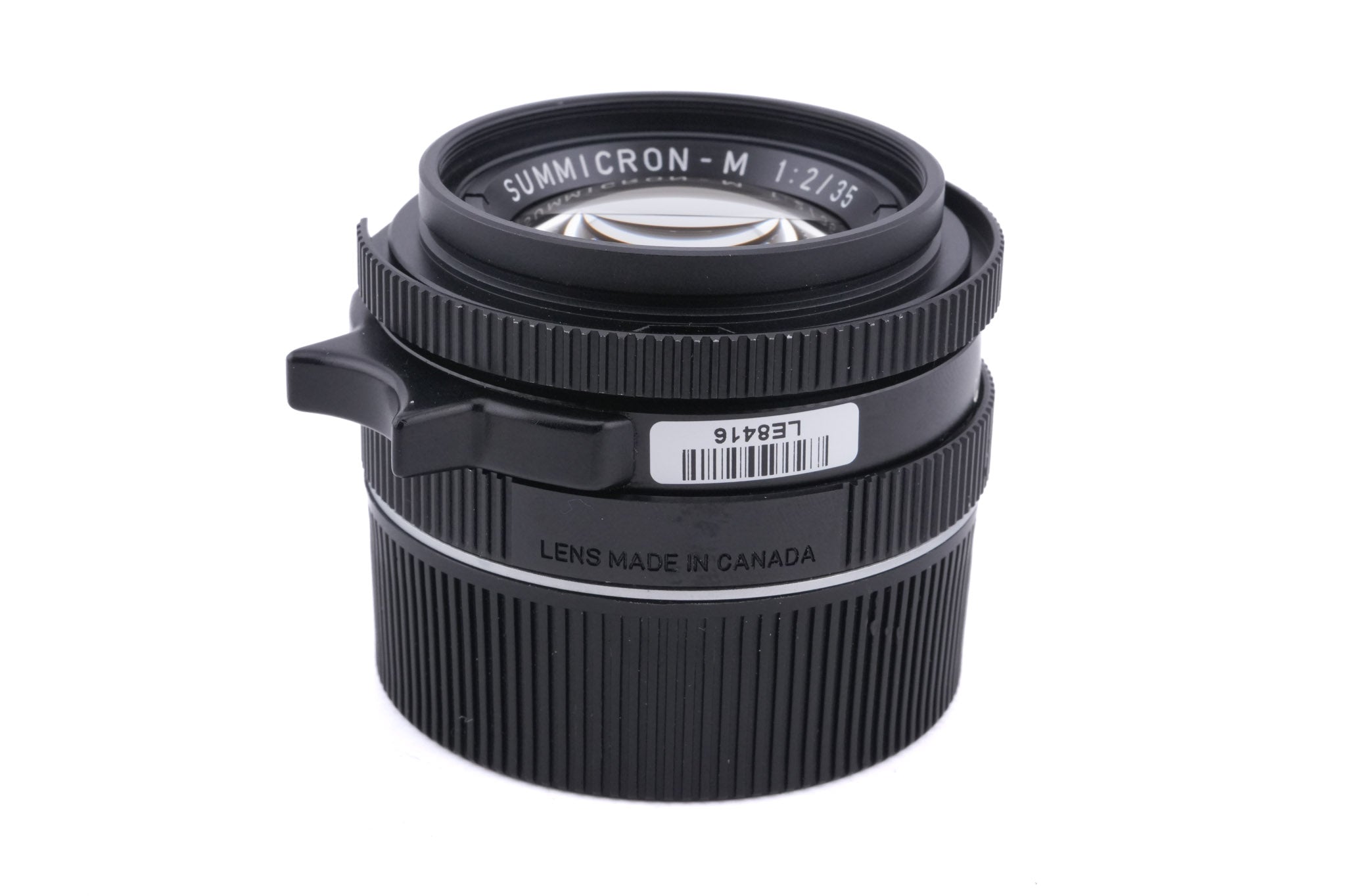 Leica 35mm f2 Summicron-M (Type IV) (Black, 11310)
