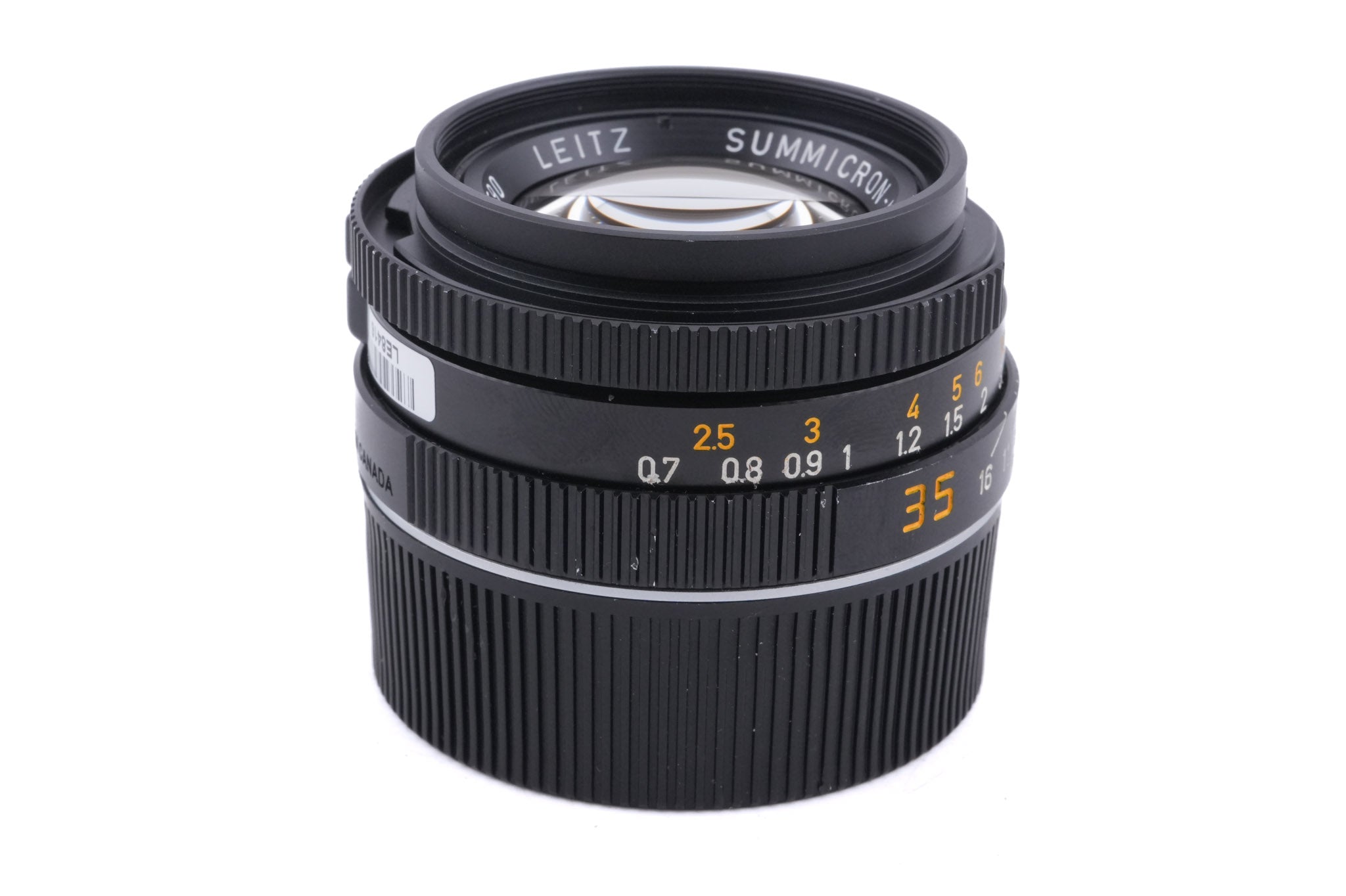 Leica 35mm f2 Summicron-M (Type IV) (Black, 11310)