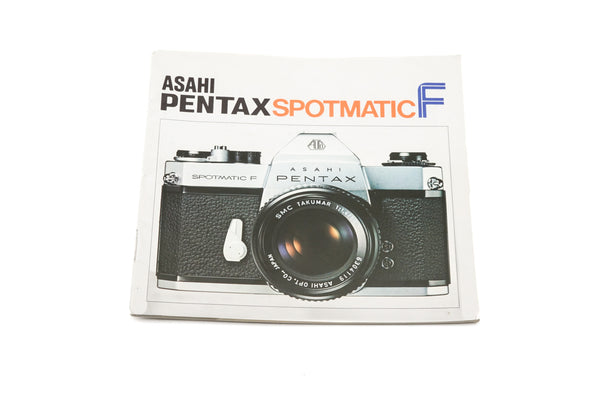 Pentax Spotmatic F Instructions - Accessory – Kamerastore
