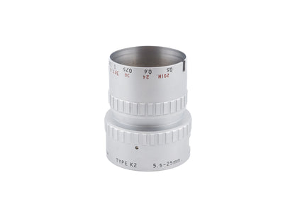 P.Angenieux 5.5-25mm Retro-Zoom Type K2 Wideangle Auxiliar Lens