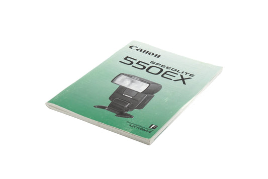 Canon Speedlite 550EX Instructions