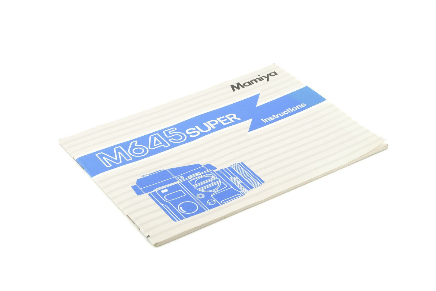 Mamiya M645 Super Instructions