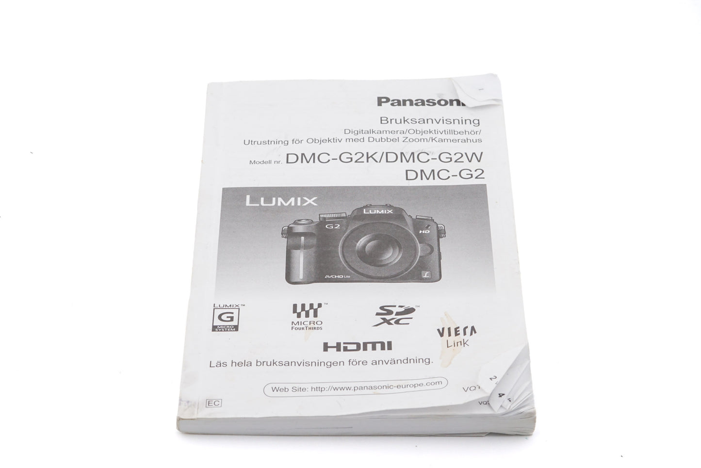 Panasonic Lumix DMC-G2 Instructions