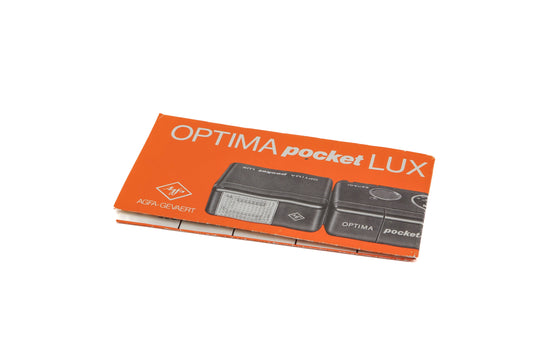 Agfa Optima Pocket Lux Instructions