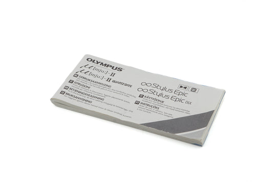 Olympus Mju-II / Mju-II Quartz Date / Stylus Epic / Stylus Epic DLX Instructions