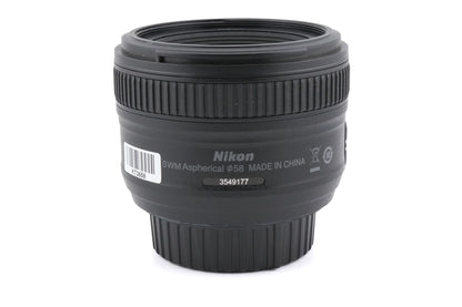 Nikon 50mm f1.8 AF-S Nikkor G