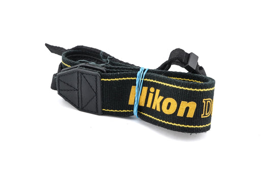 Nikon Black & Yellow Fabric Neck Strap