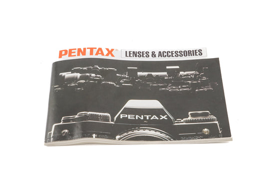 Pentax Lenses and Accessories Instruction Booklet