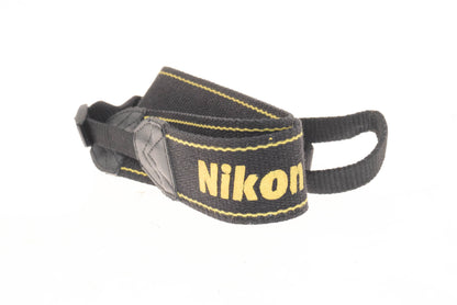 Nikon Black & Yellow Fabric Neck Strap