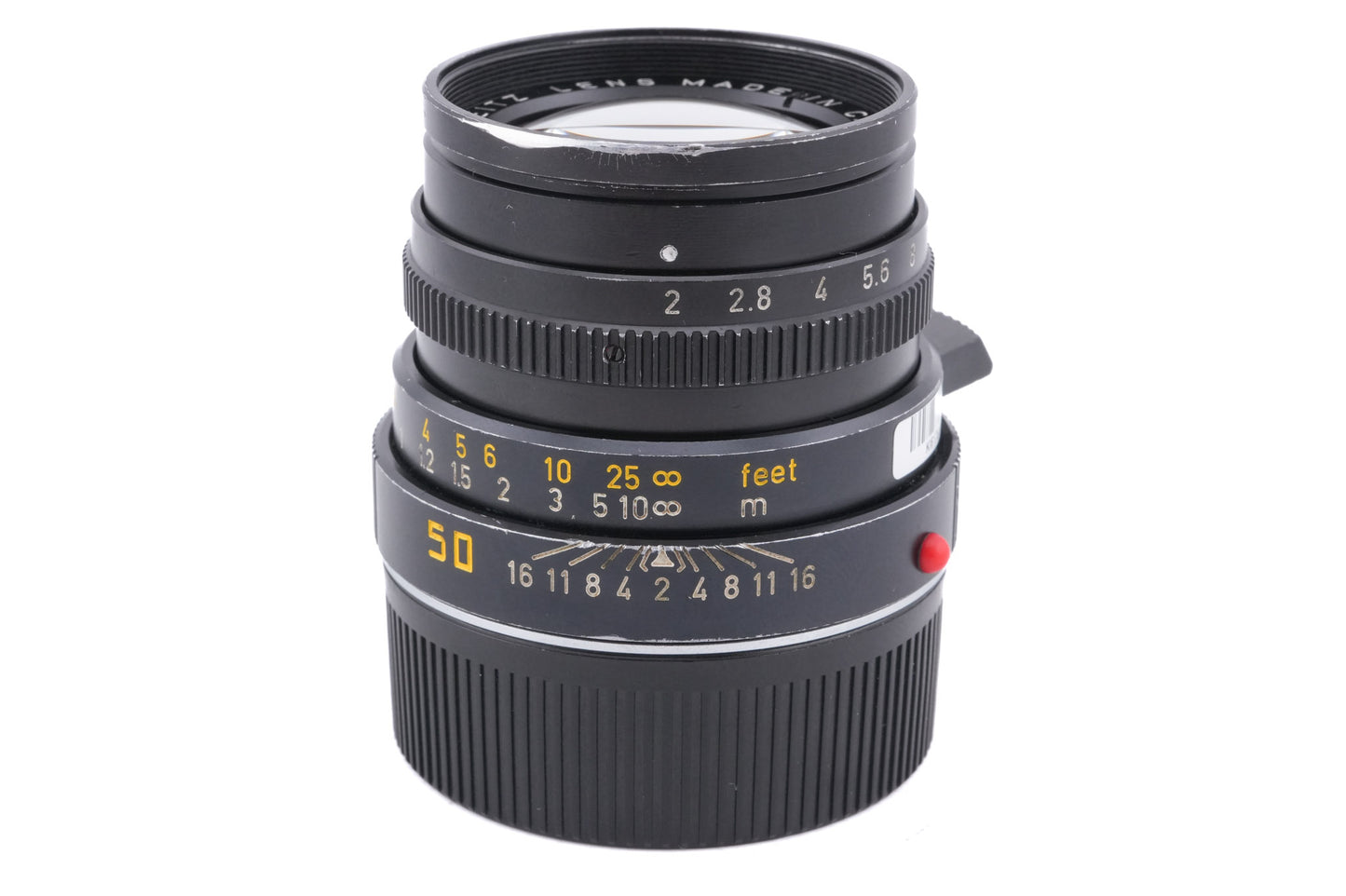 Leica 50mm f2 Summicron-M (Type IV) (Black, 11819)