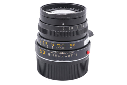 Leica 50mm f2 Summicron-M (Type IV) (Black, 11819)