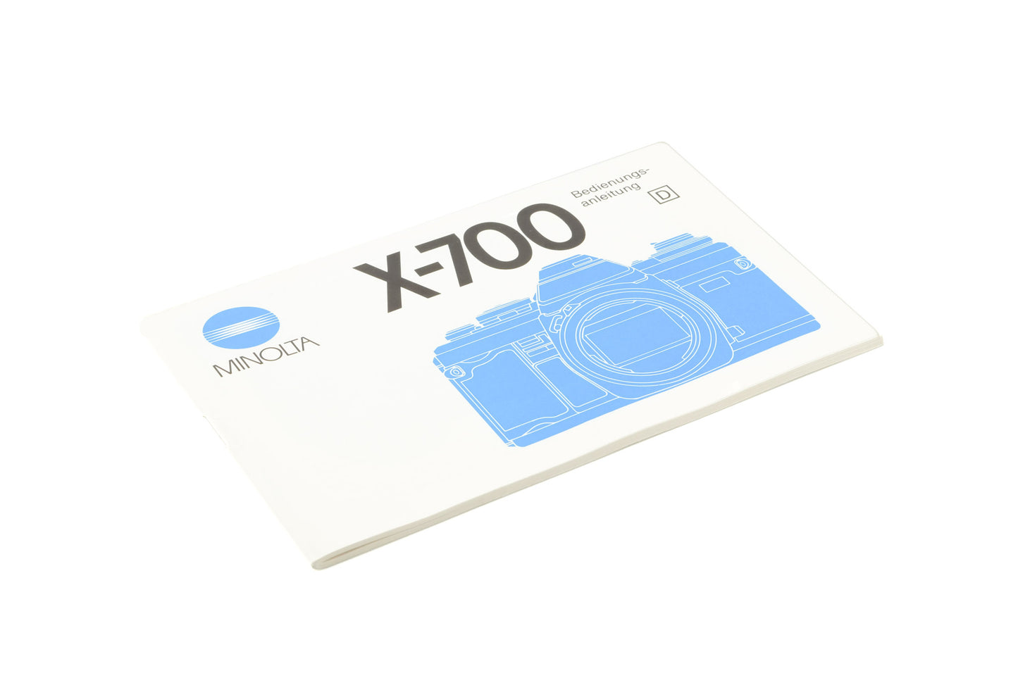 Minolta X-700 Instructions