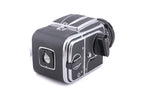 Hasselblad 500C/M (Silver, 10026) + 80mm f2.8 Planar T* CF (20029) + A12 Film Magazine (Silver, 30074) + Waist Level Finder (Old / Silver, 42021) + Standard Focusing Screen (42161)