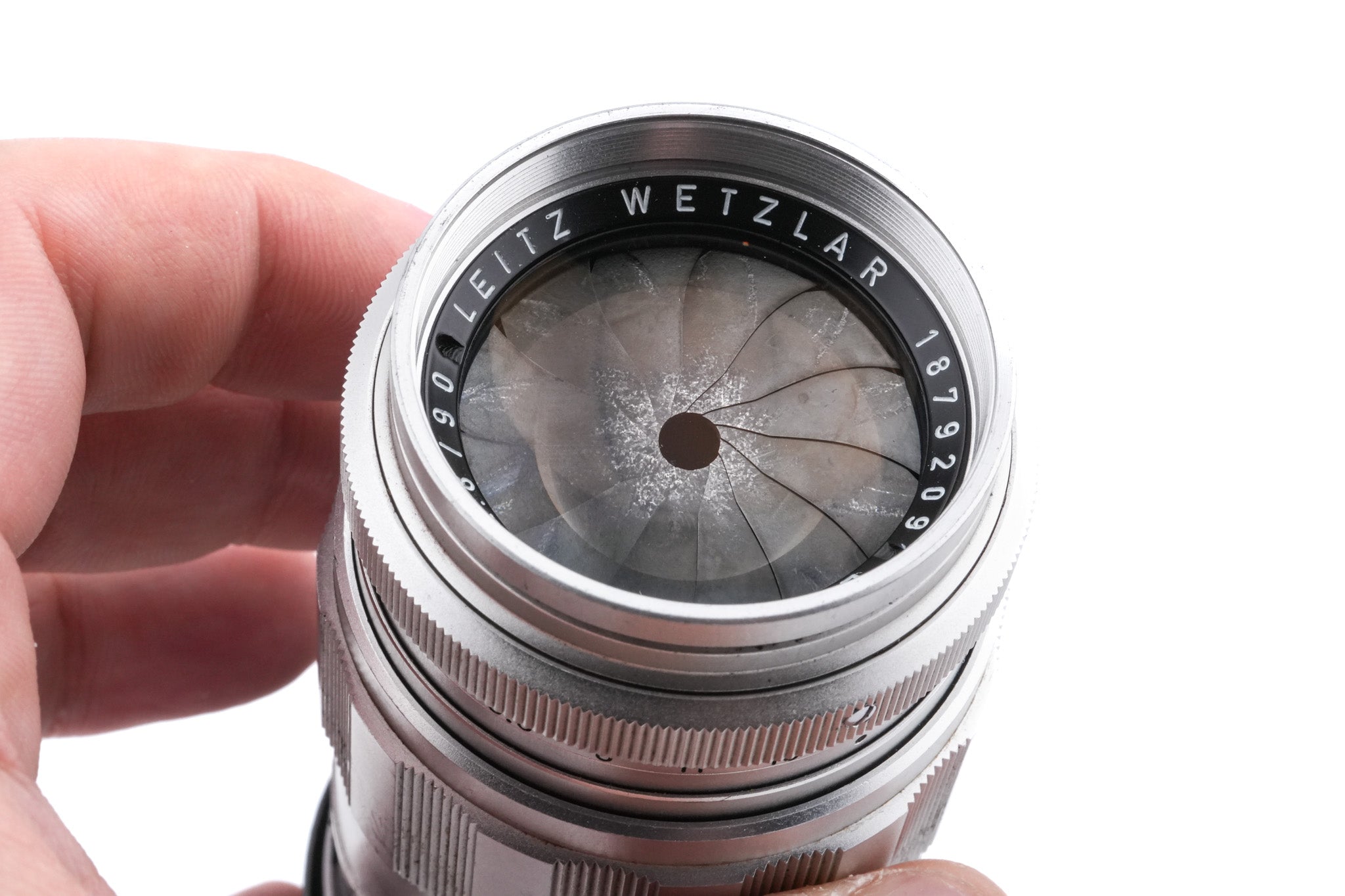 Leica 9cm f2.8 Elmarit (Silver, ELRIT-M / ELRIM / 11129)