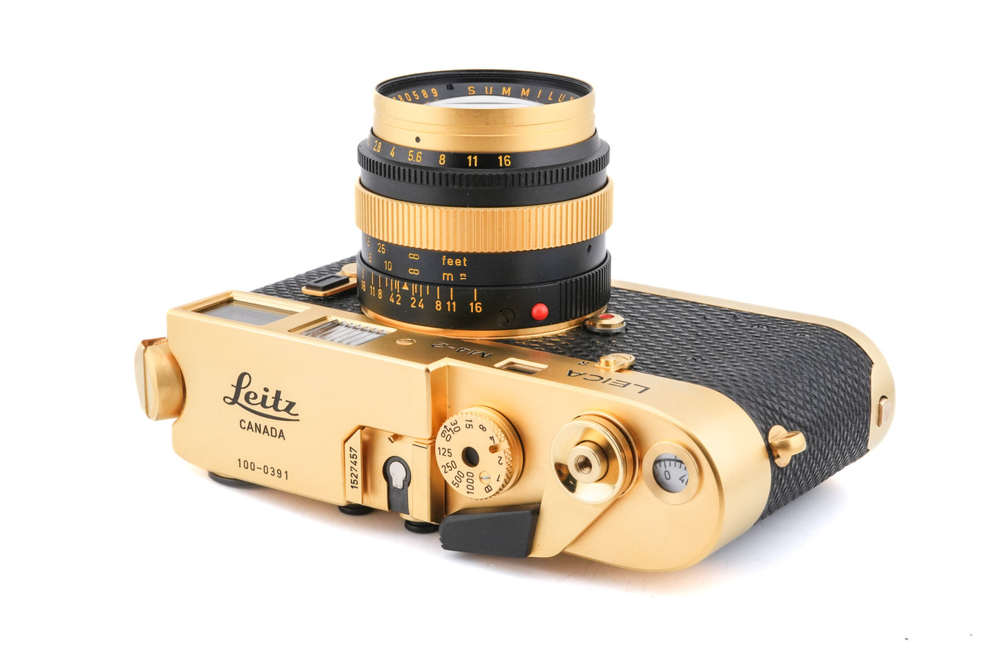 Leica M4-2 (Oskar Barnack Deluxe) (Gold, 10420) + 50mm f1.4 Summilux (Type II) (Oskar Barnack Deluxe) (11100)