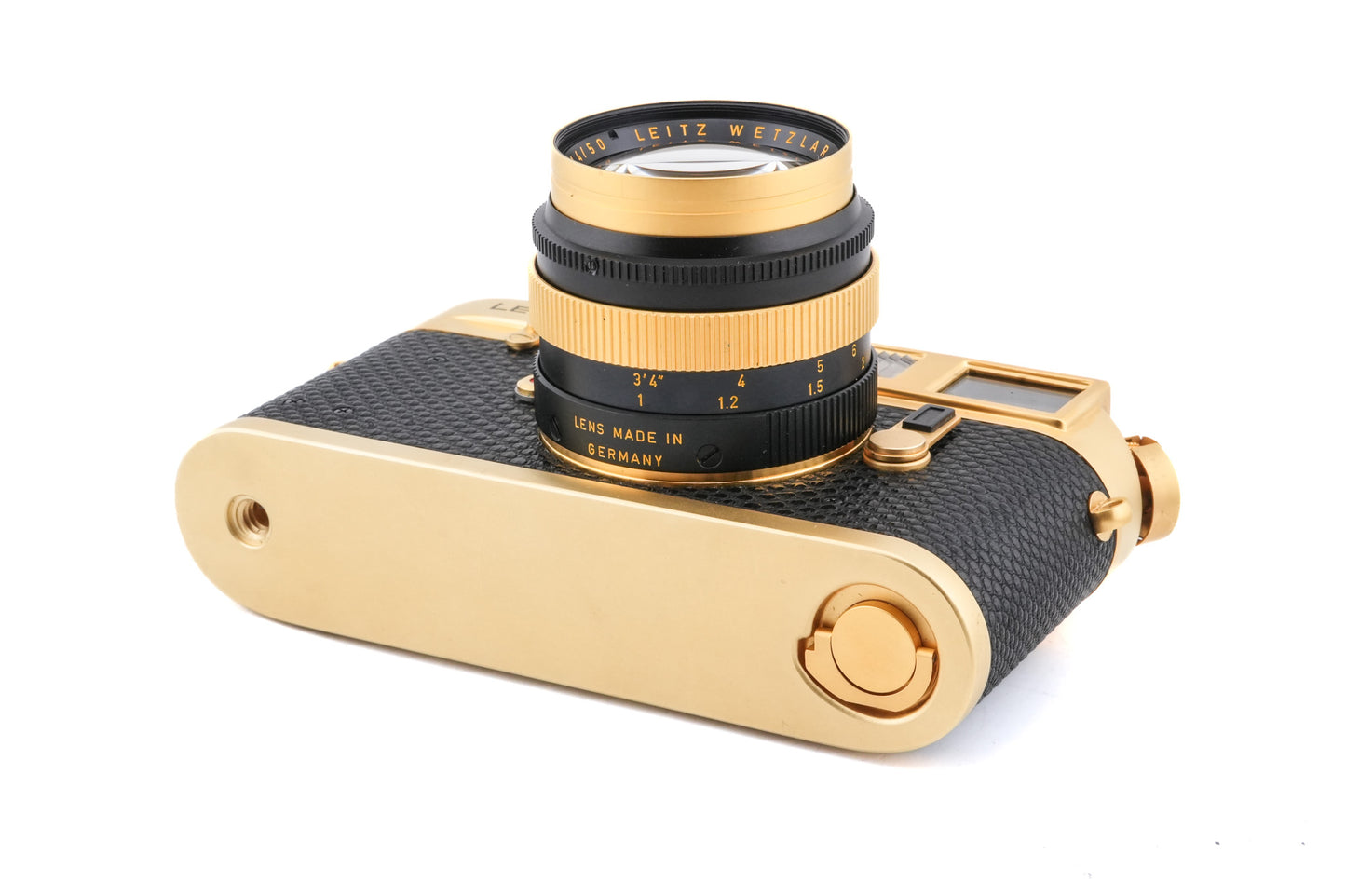 Leica M4-2 (Oskar Barnack Deluxe) (Gold, 10420) + 50mm f1.4 Summilux (Type II) (Oskar Barnack Deluxe) (11100)