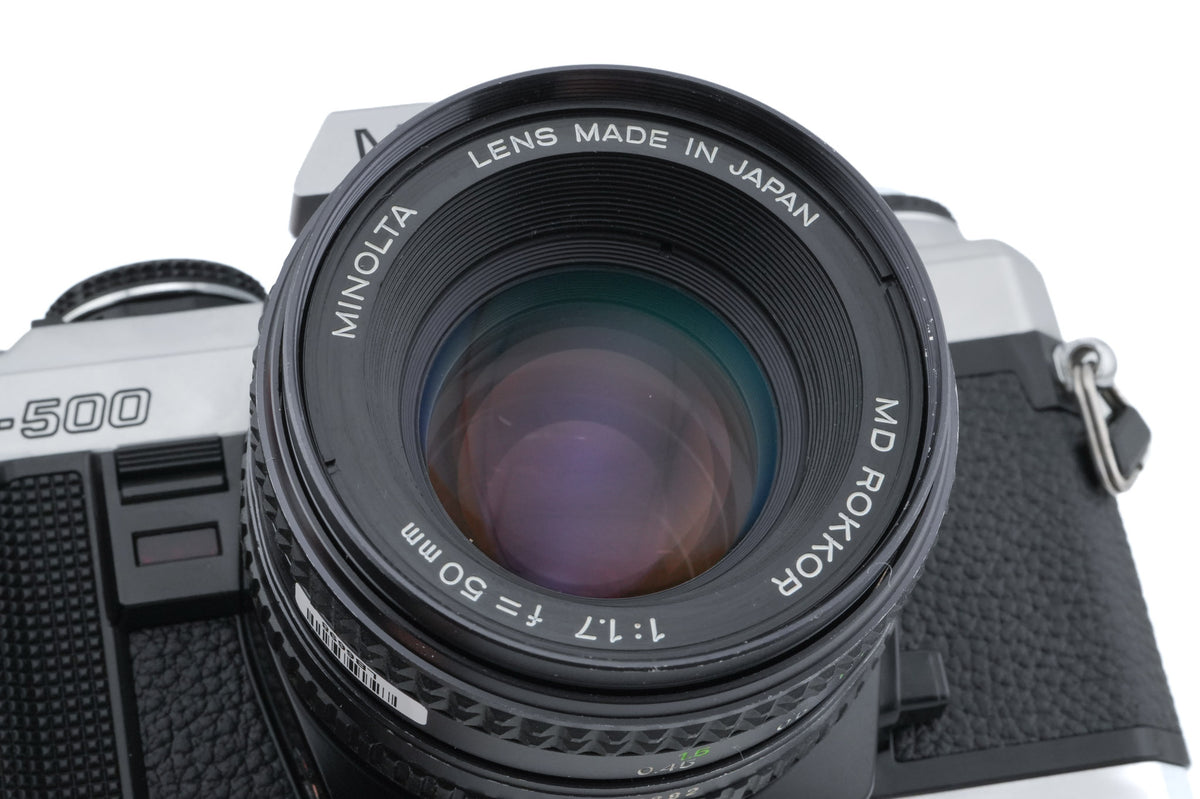 Minolta X-500 + 50mm f1.7 MD Rokkor