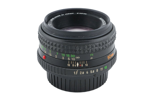 Objectif Minolta MD Rokkor 50mm 1.7 - Photo, audio & vidéo Objectif Minolta MD Rokkor 50mm 1.7 - Photo, audio & vidéo