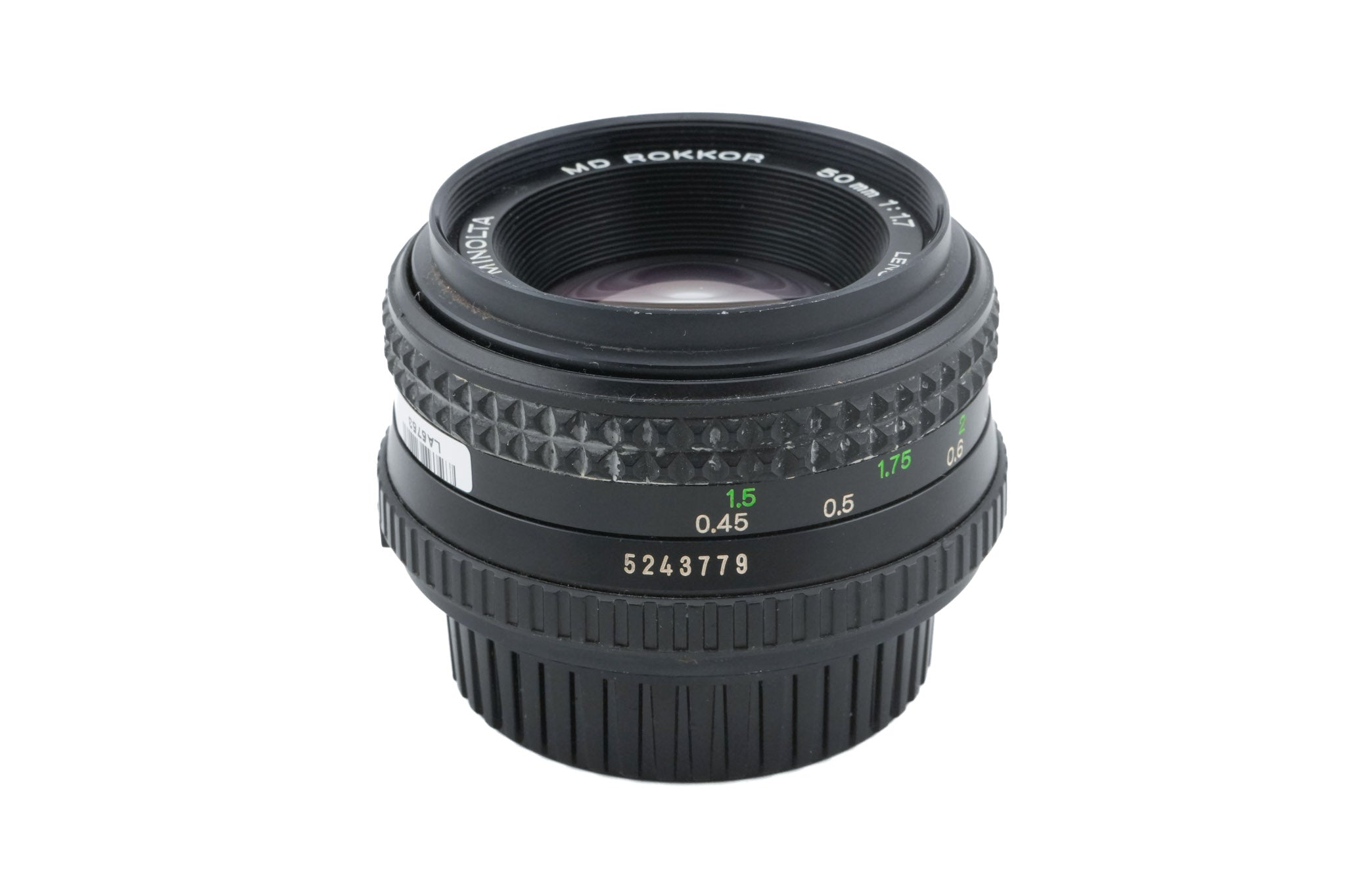 Minolta 50mm f1.7 MD Rokkor