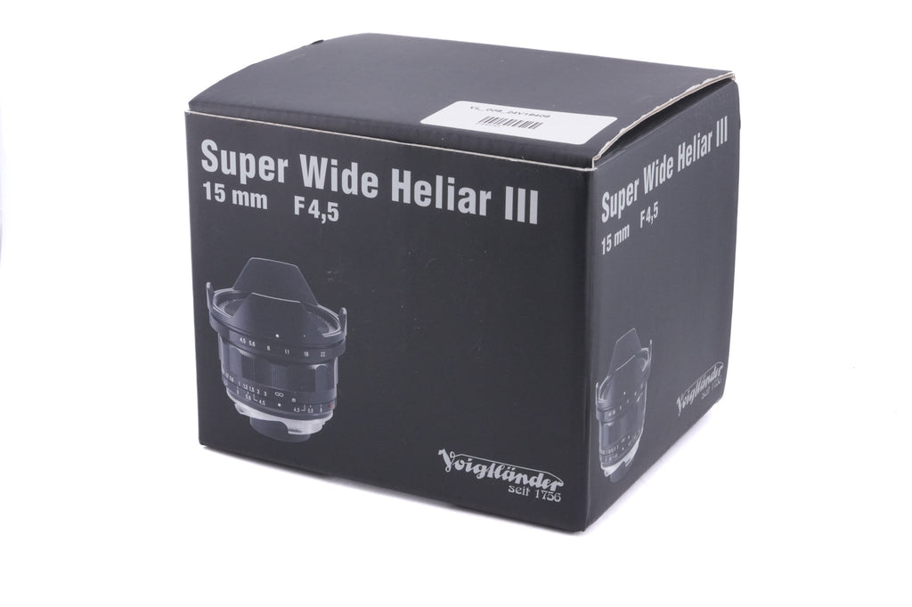 Voigtländer 15mm f4.5 Super Wide-Heliar Aspherical III VM