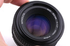 Minolta 50mm f1.7 MD