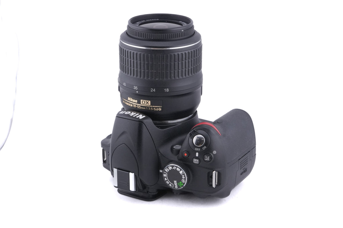 Nikon D3200 + 18-55mm f3.5-5.6 AF-S Nikkor G VR
