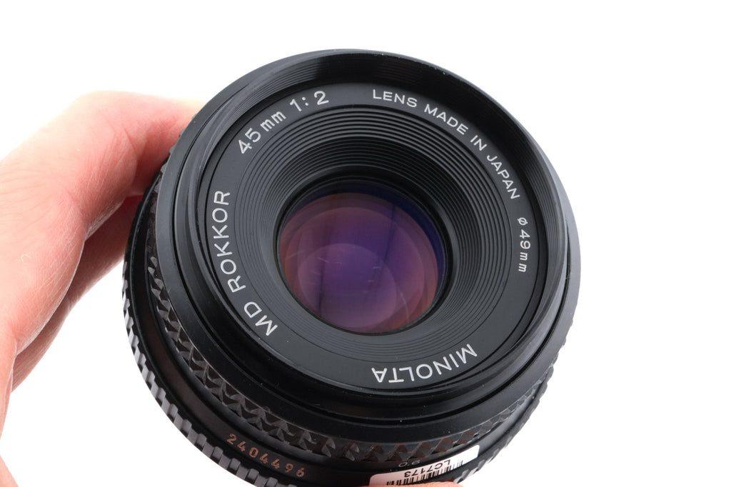Minolta 45mm f2 MD Rokkor