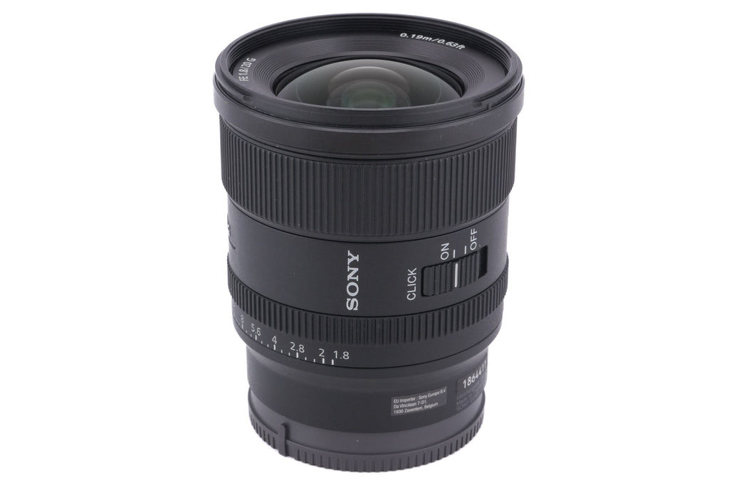 Sony 20mm f1.8 G (SEL20F18G)