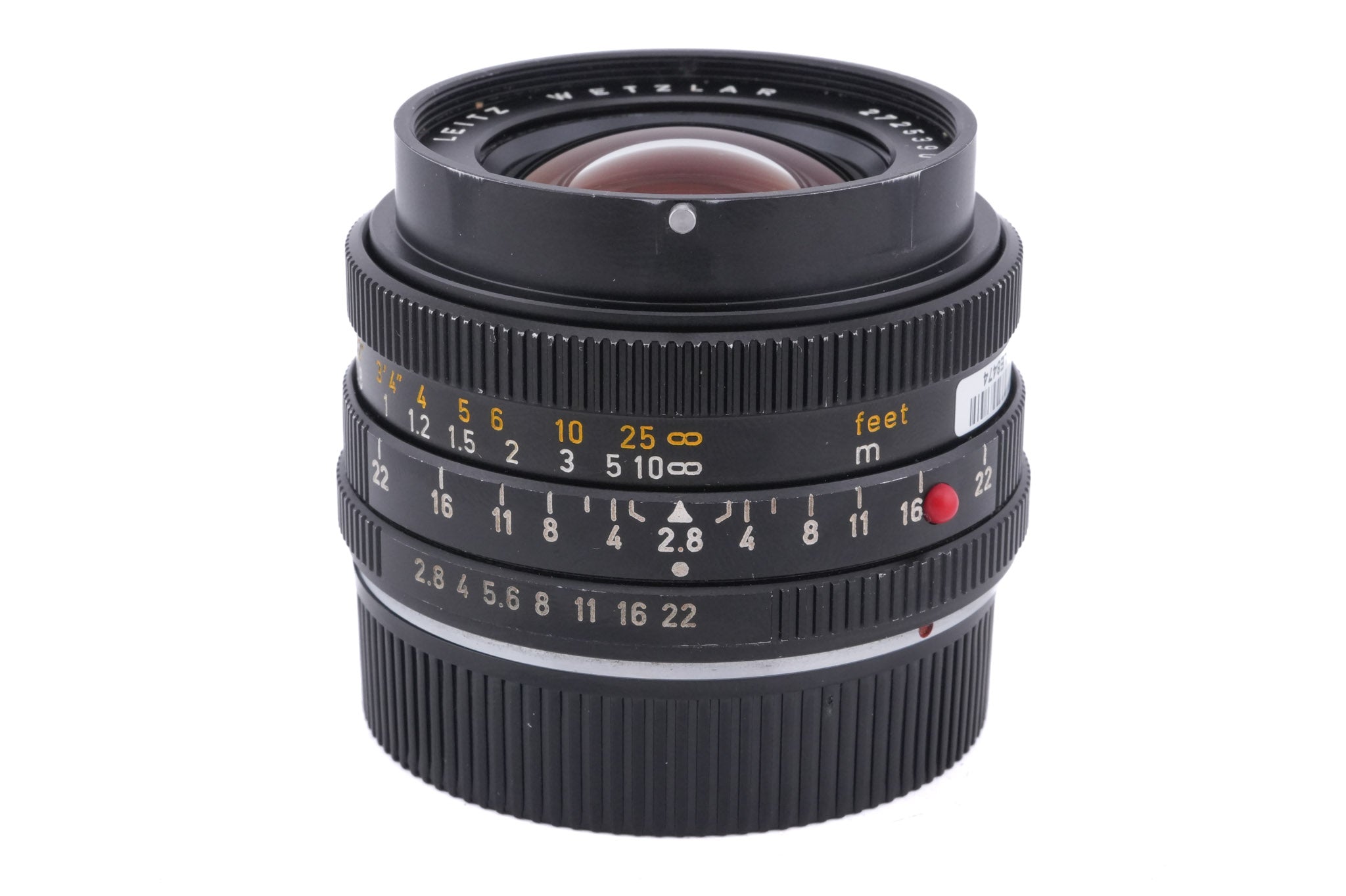 Leica 28mm f2.8 Elmarit-R (Type I) (3-Cam) (11204)