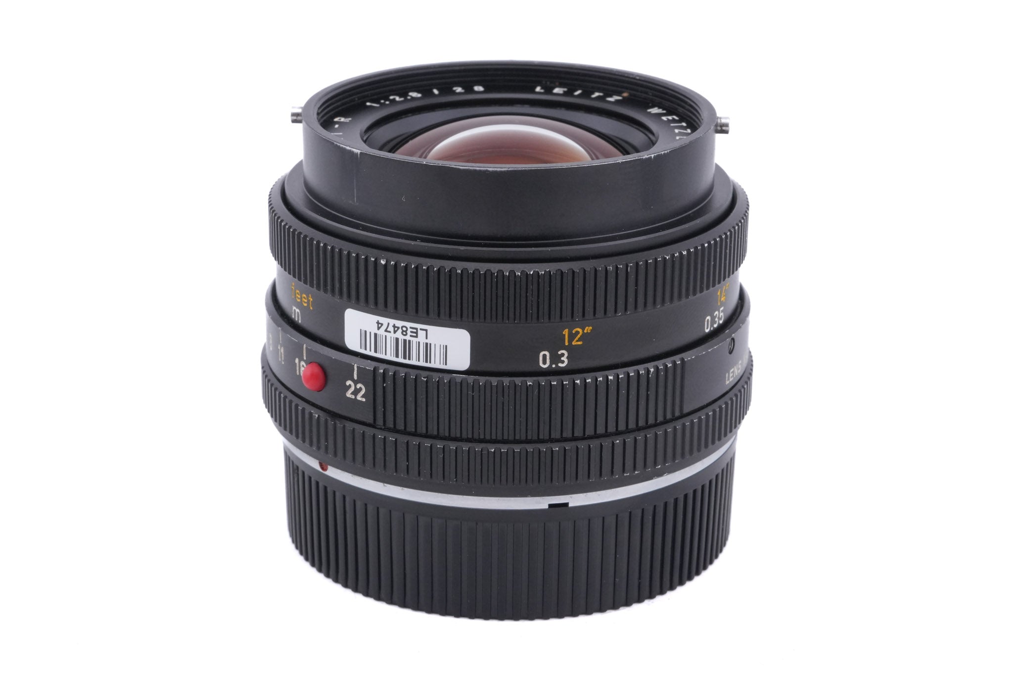 Leica 28mm f2.8 Elmarit-R (Type I) (3-Cam) (11204)