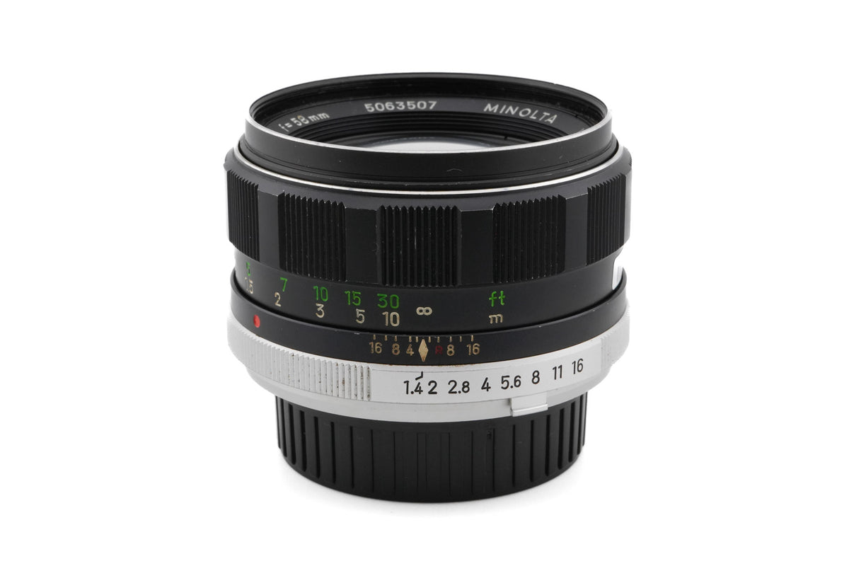 Minolta 58mm f1.4 MC Rokkor-PF