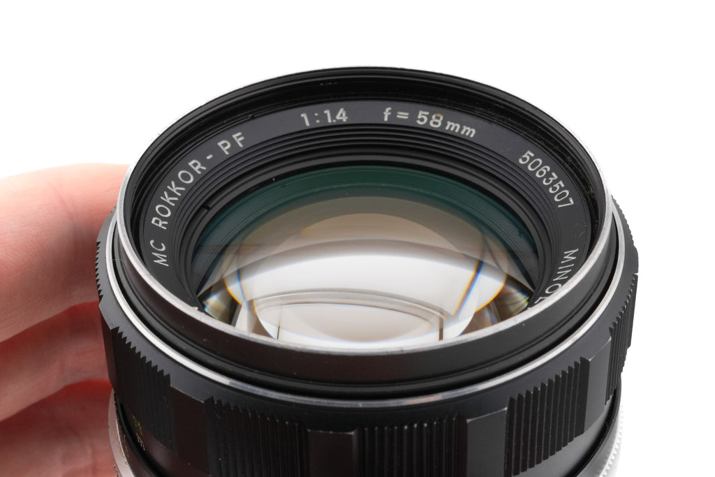 Minolta 58mm f1.4 MC Rokkor-PF
