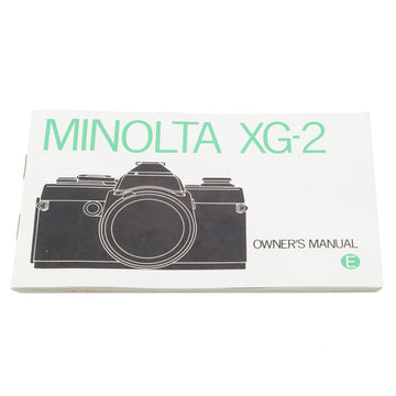 Minolta XG-2 Owner's Manual