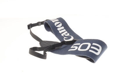 Canon EOS Blue Fabric Neck Strap