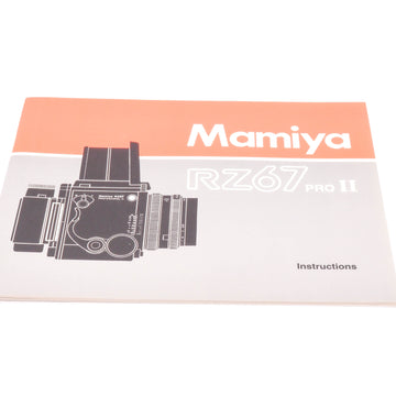 Mamiya RZ67 Pro II Instructions